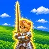 windows cat wif sword XP