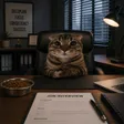 Monedero de office cat