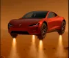 flying tesla roadster