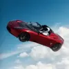 Flying Tesla Roadster