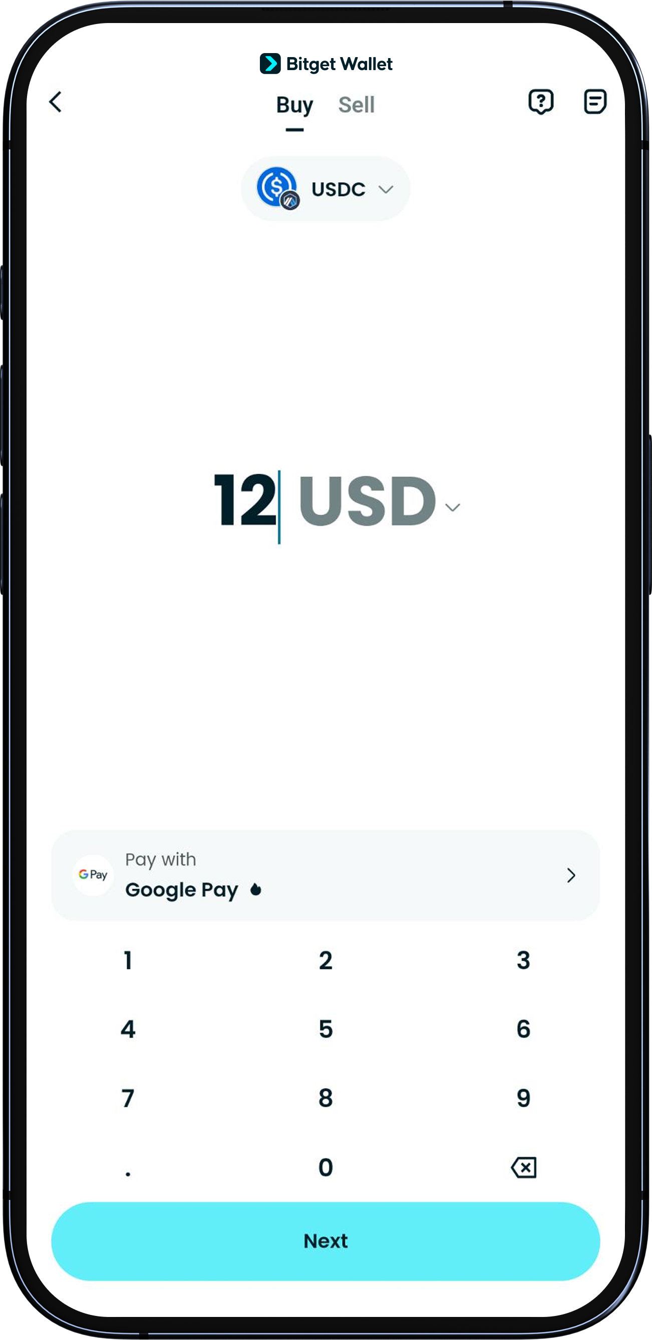 Top up with USDC/USDT