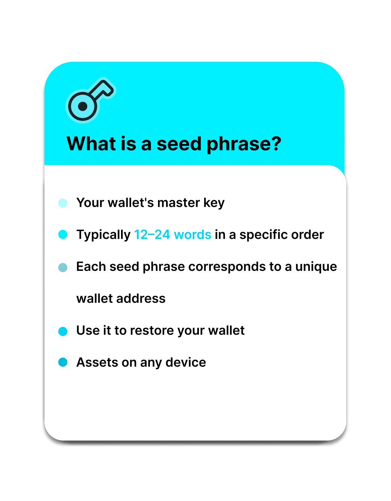 Cos'è una seed phrase?